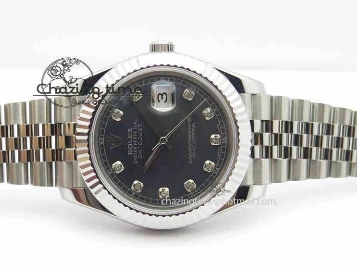 1229 Trendy DateJust II 41mm BP Maker Best Edition Black MOP Diamonds Dial On New Version Jubilee Bracelet A 3622